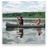 2 People in a canoe